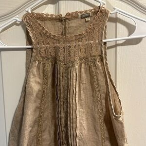 Gimmicks Beige dressy tank top